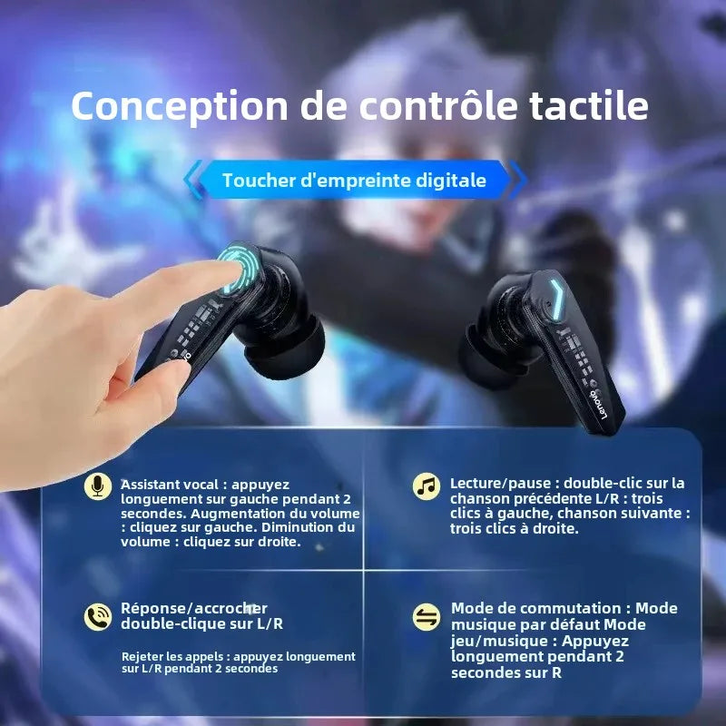 Lenovo GM2 Pro – La puissance du gaming dans des écouteurs sans fil