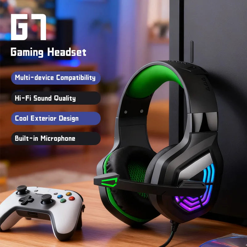 G7 Gaming Headset – Le casque filaire LED pour une immersion totale