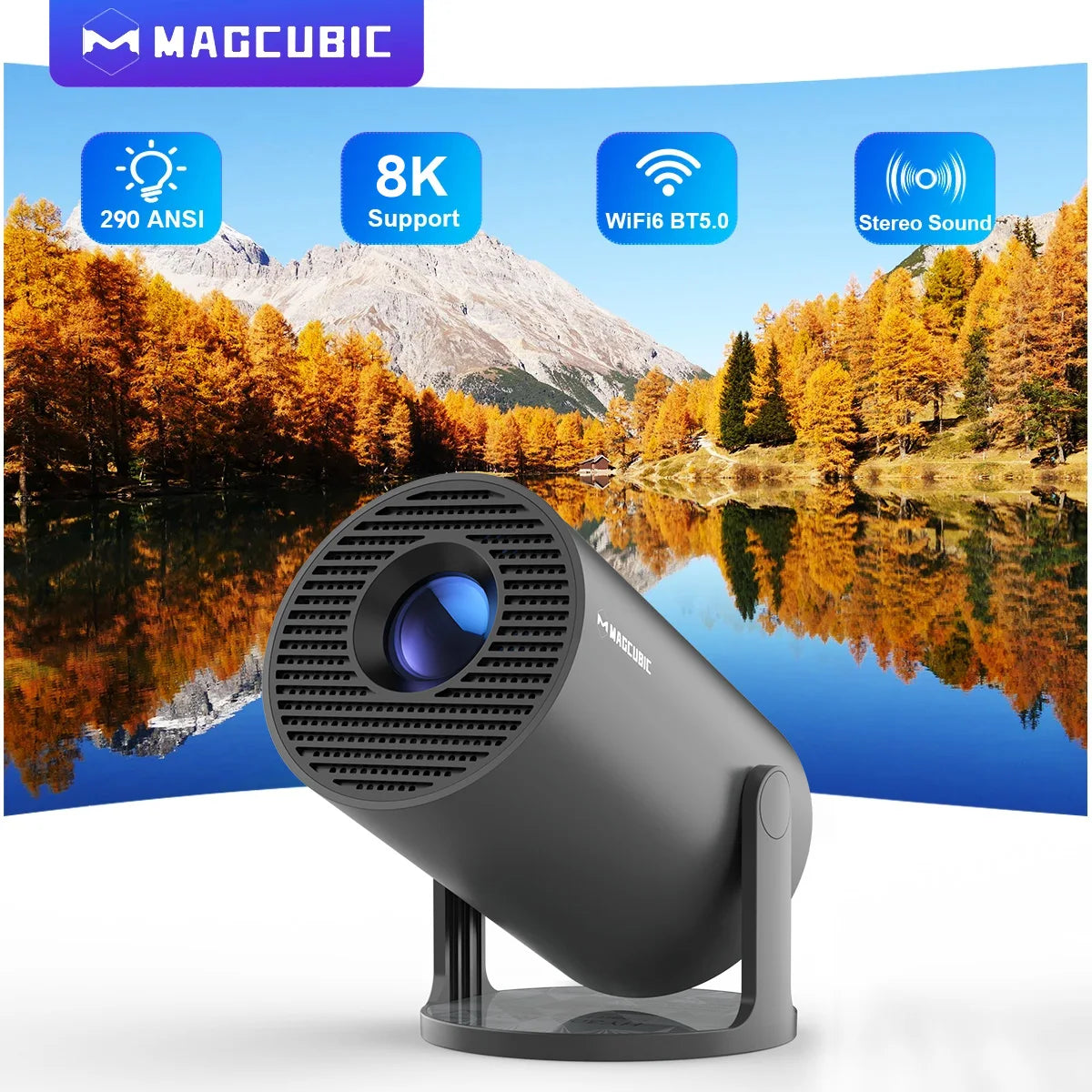 Magcubic HY300 Pro – Le mini projecteur 8K intelligent pour un cinéma partout