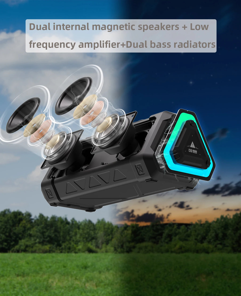 MLOVE P3 – Le haut-parleur outdoor puissant et lumineux