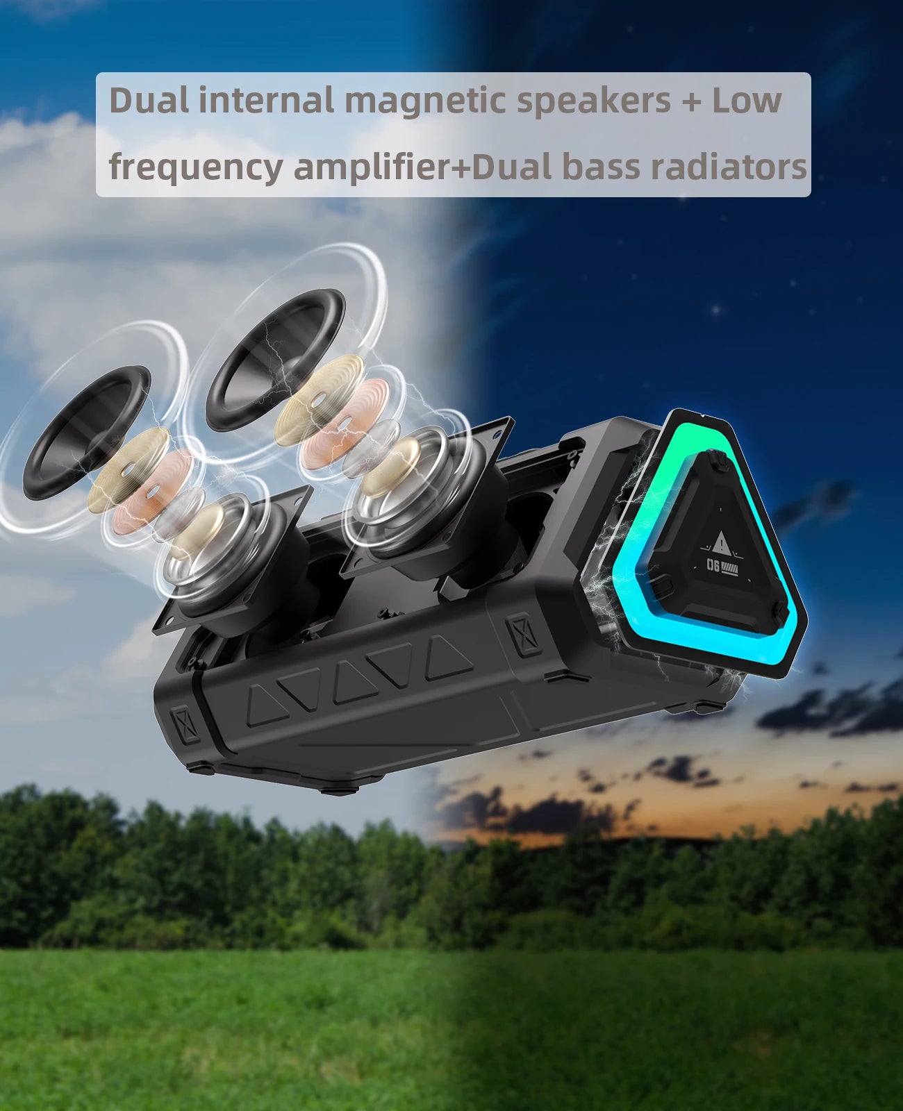 MLOVE P3 – Le haut-parleur outdoor puissant et lumineux